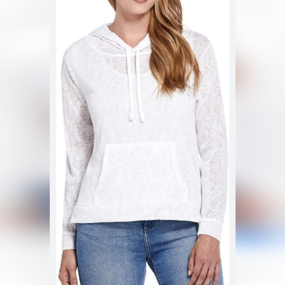 💜5/$25💜New Sheer White Hoodie